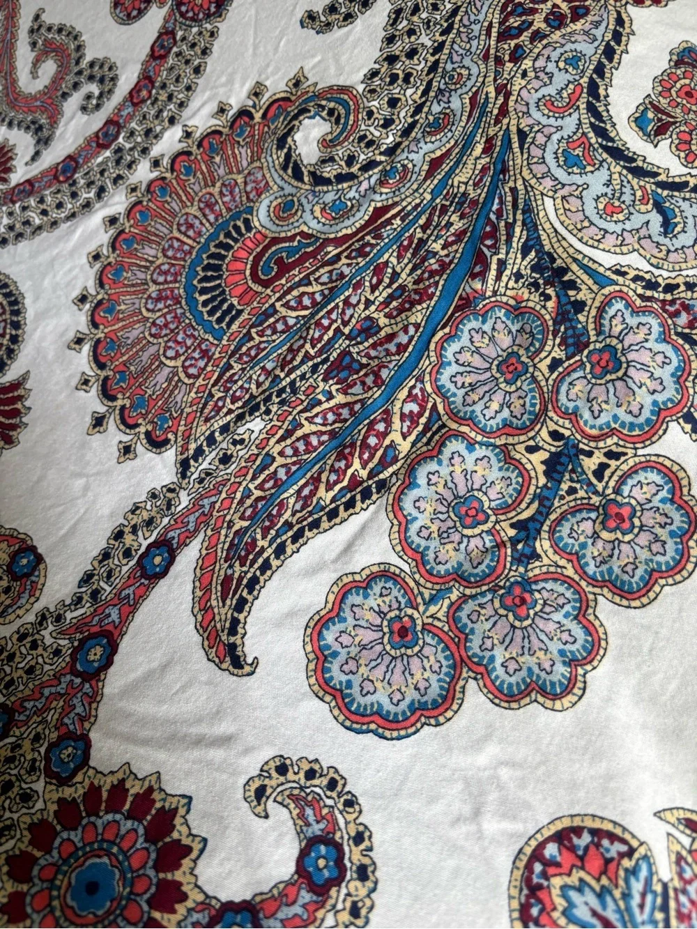 Ralph Lauren Carter Paisley Reversible KING Duvet Cover Set with Shams